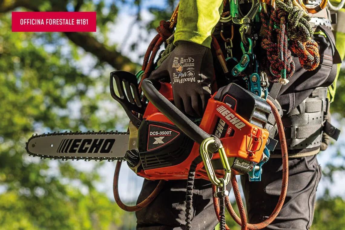 Nuova motosega a batteria top-handle: la DCS-3500T di Echo